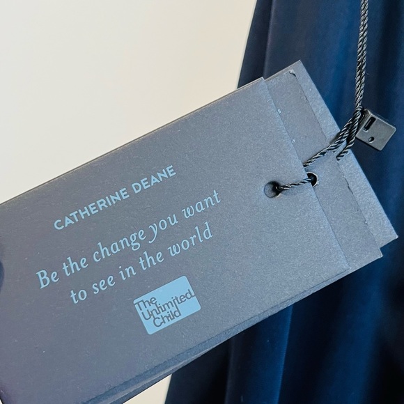 CATHERINE DEANE**Navy Leather Lace Midi Dress**US 6 $598 - Picture 8 of 8